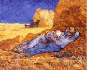 Vincent Van Gogh Noon : Rest from Work china oil painting reproduction